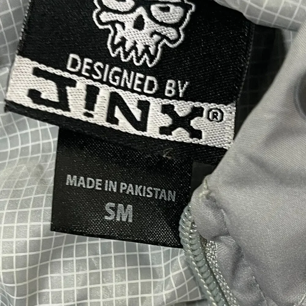 Jinx Hoodie Mens Size Small S Full Zip Jacket Windbreaker Grey Gray - Picture 4 of 10